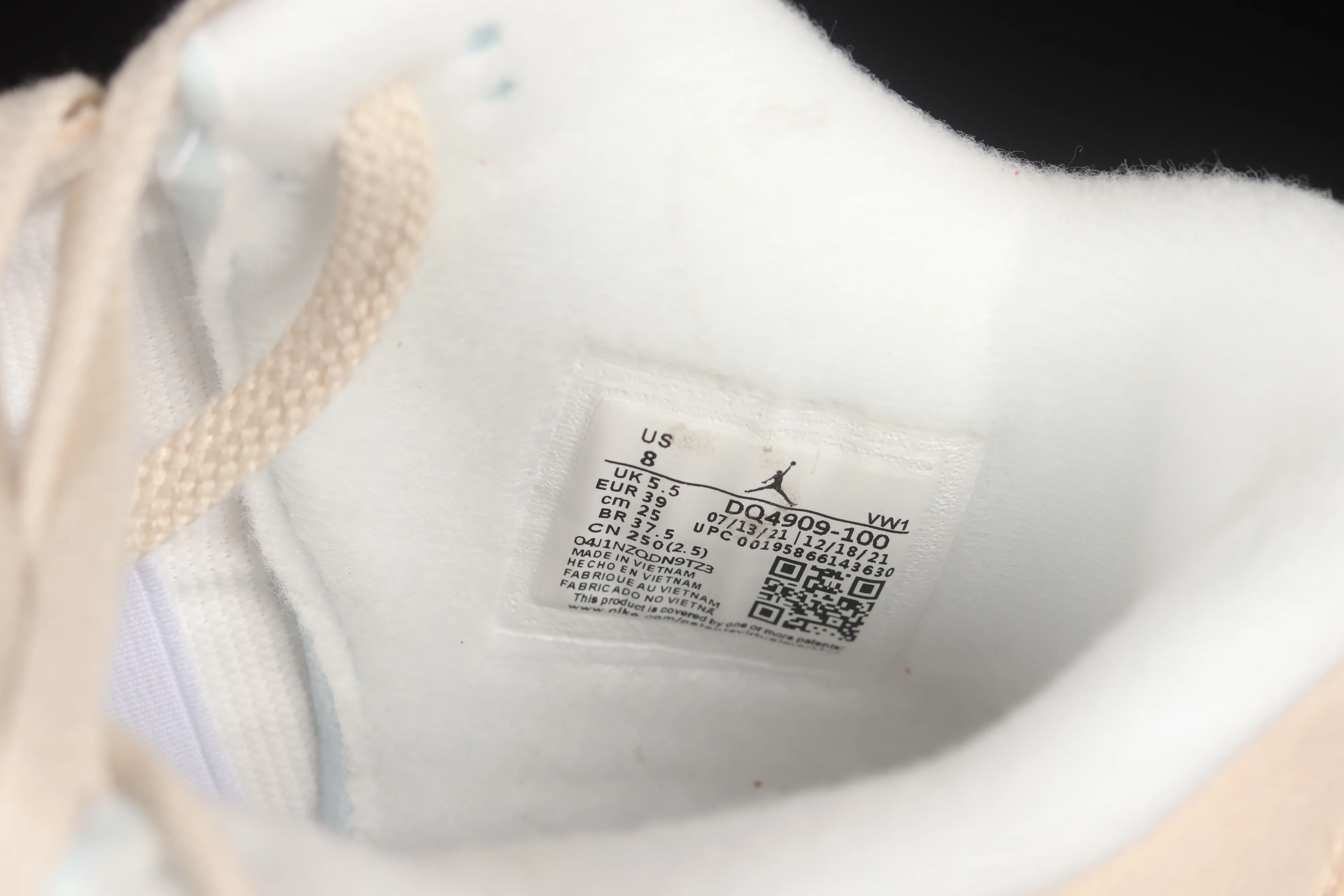 All categories Air Jordan Jordan series basketball shoes Air Jordan 4 J version Air Jordan 4 Retro "Canvas" AJ4 Joe 4 beige canvas basketball shoes DQ4909-100